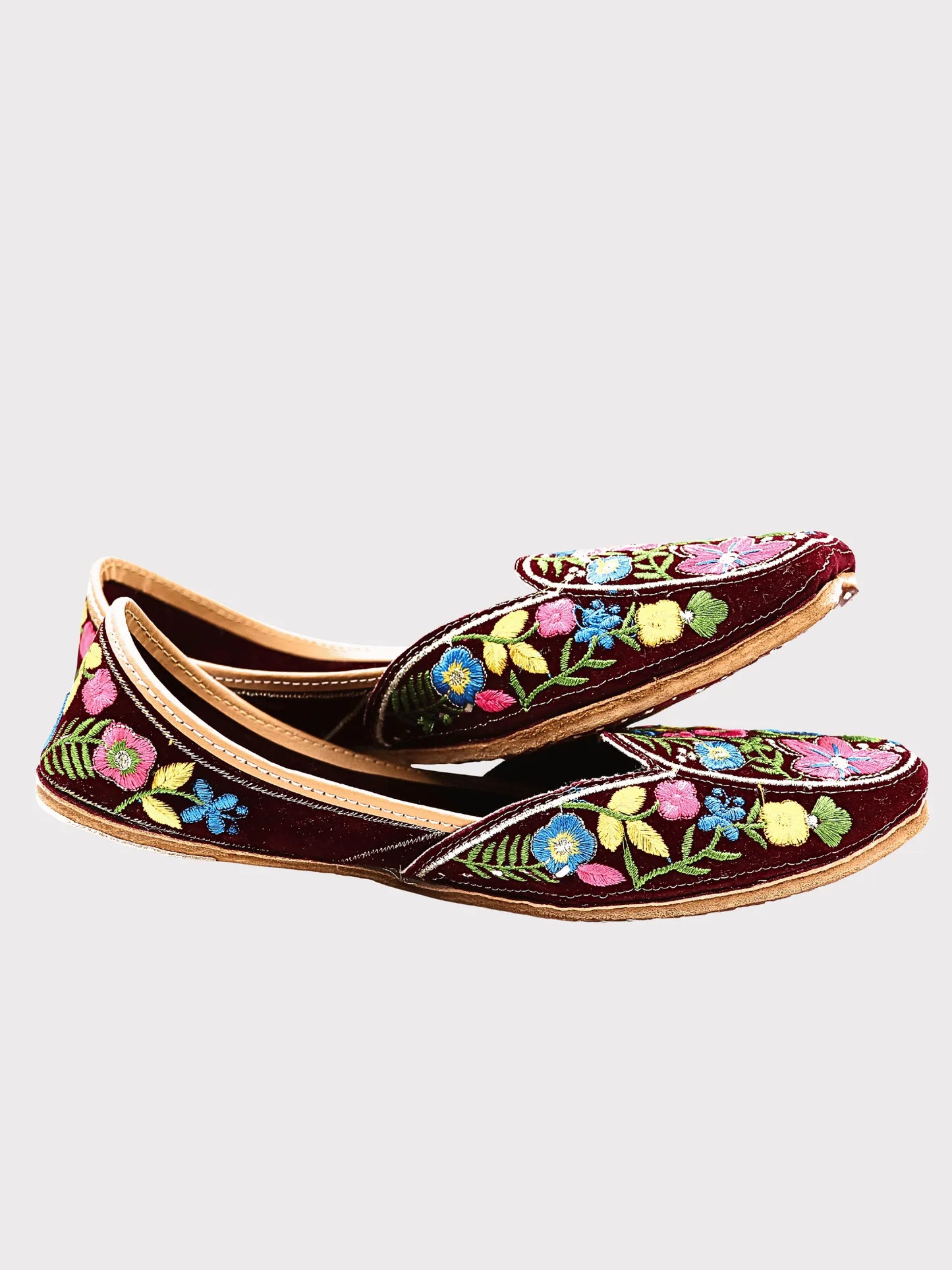 FitoorFeet Golden Multi Jutti