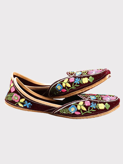 FitoorFeet Golden Multi Jutti