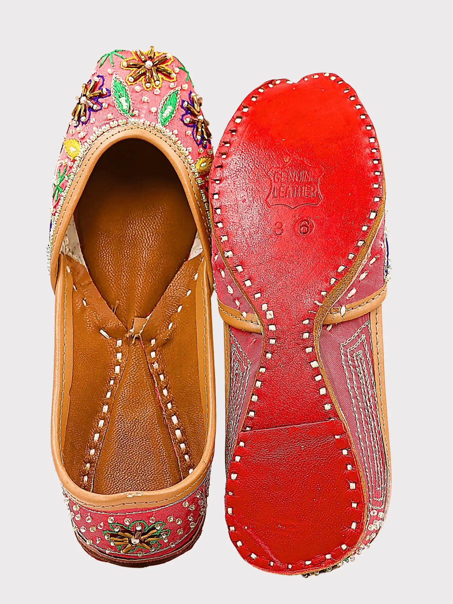 SUFIYANIKA Ruby Red Velvet Jutti