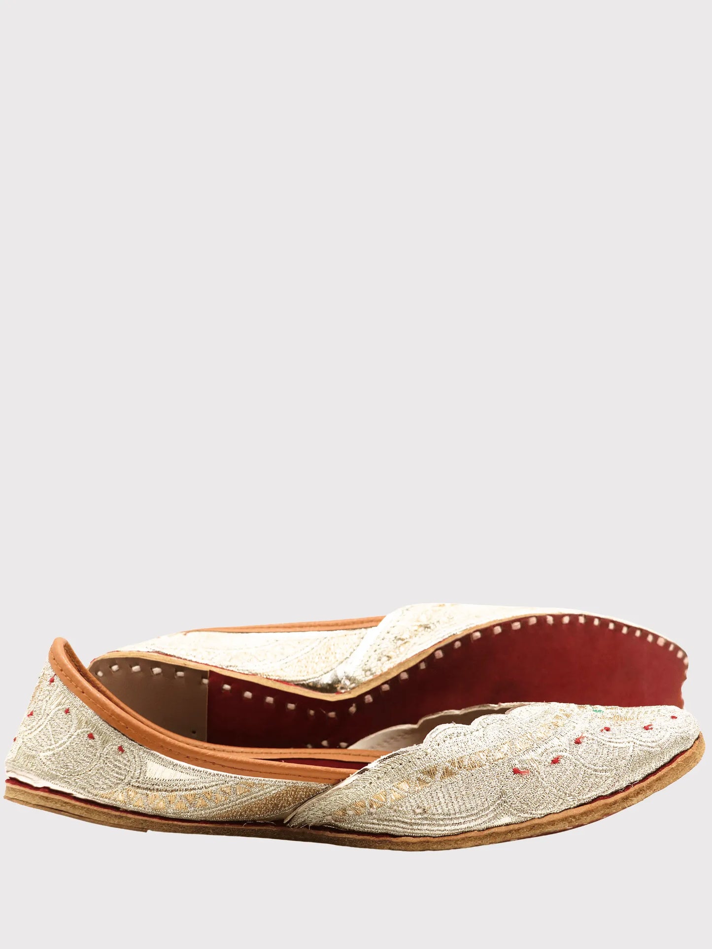 ZariSoul Silver Zari Jutti
