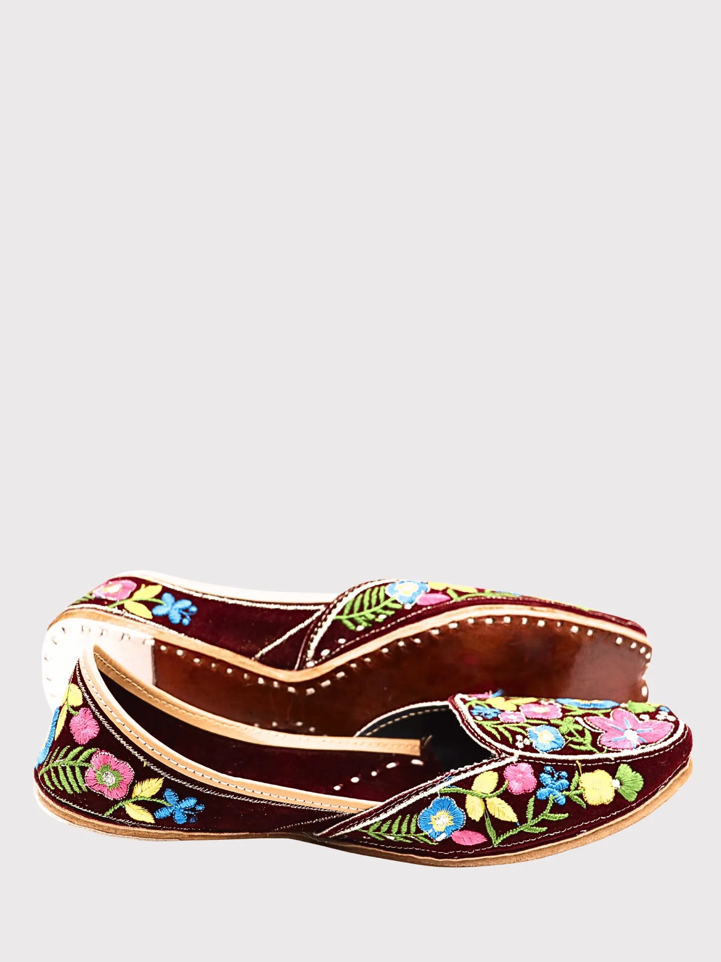 FitoorFeet Golden Multi Jutti
