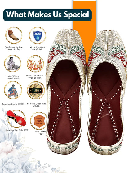 MEHNIRA ZARI Beaded Jutti