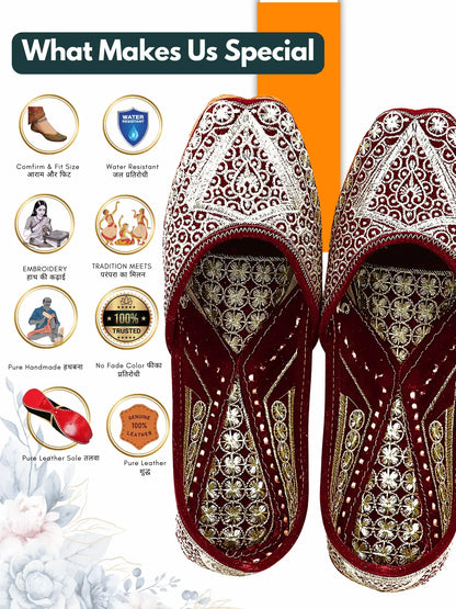 GULNOOR Golden Beadwork Jutti