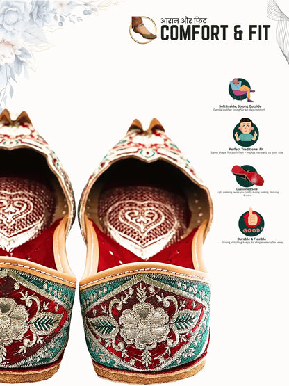 VALNOOR Green Velvet Jutti