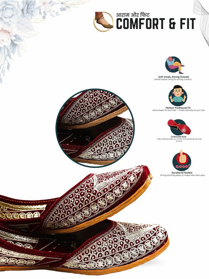 GULNOOR Golden Beadwork Jutti