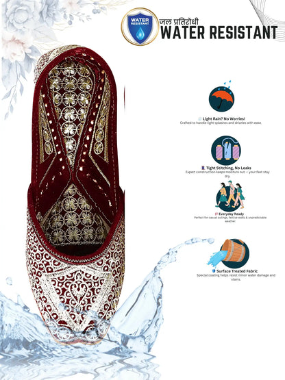 GULNOOR Golden Beadwork Jutti