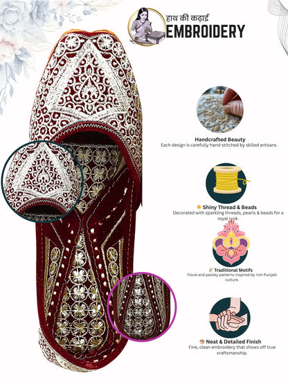 GULNOOR Golden Beadwork Jutti