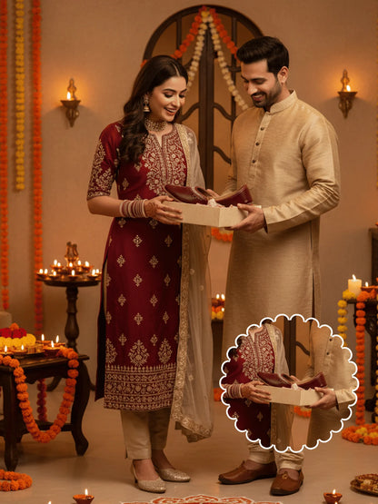 UrbanMehfil Leather Floral Jutti