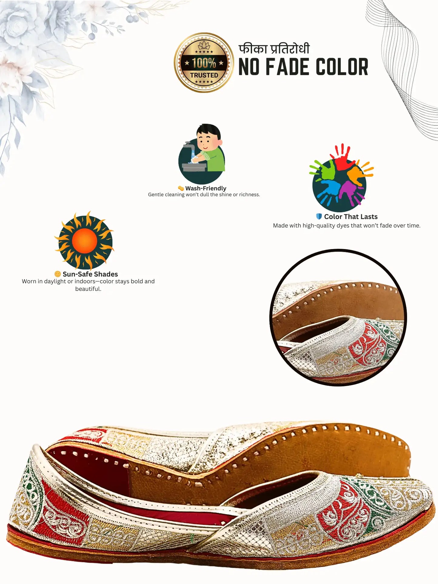 MEHNIRA ZARI Beaded Jutti