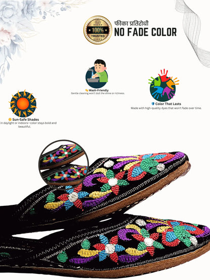 Adaayein Floral Embroidered Jutti