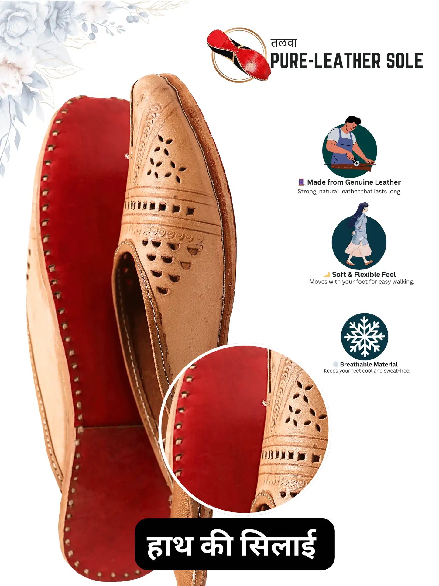 Taarnoor Rustic Leather Slipper